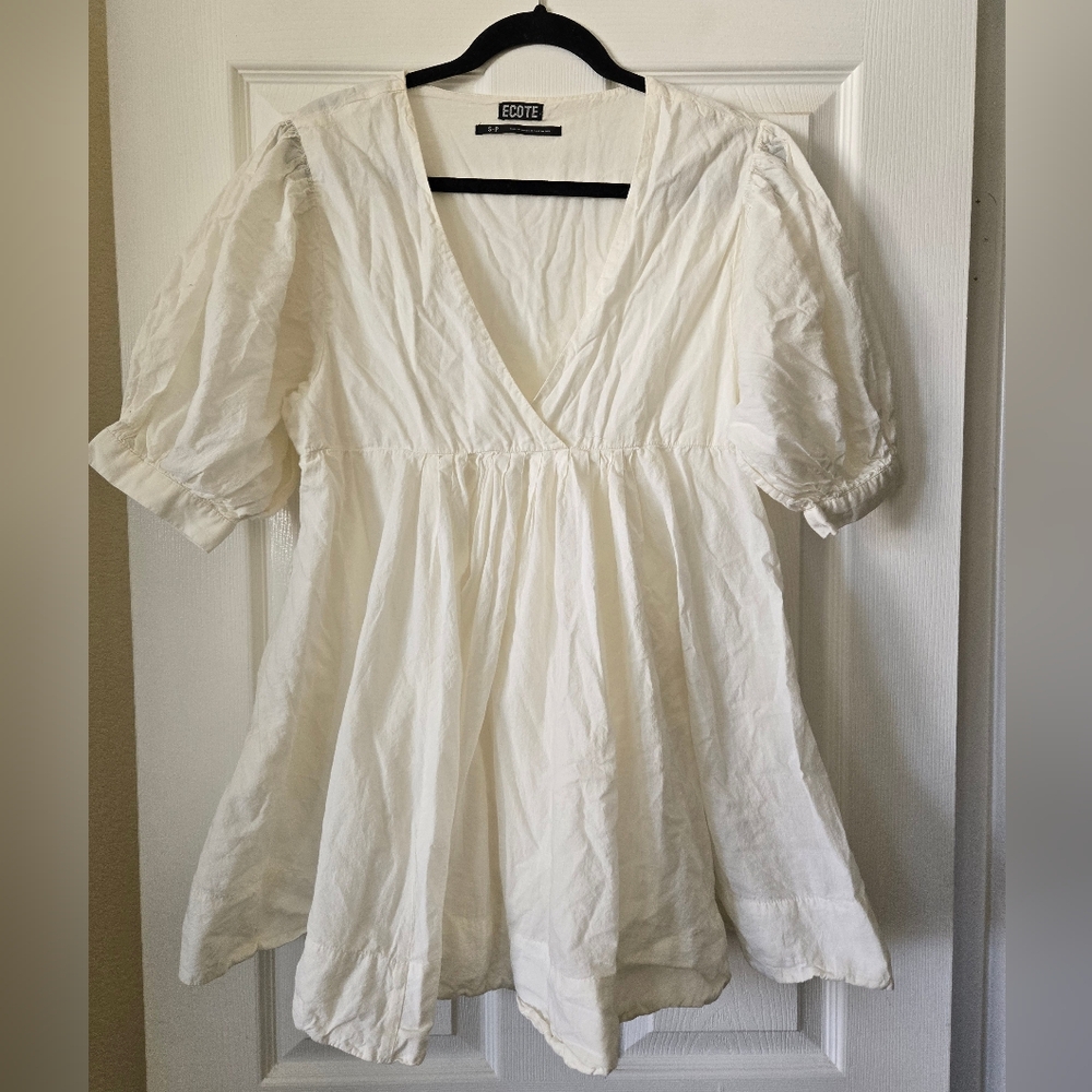 Ecote Off-White Minidress, S